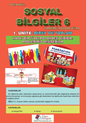 Ortaokul Sosyal Bilgiler 6 Yardımcı Kaynak Kitap 1. Ünite: Birey ve Toplum