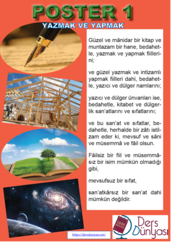 POSTER 1 Yazmak ve Yapmak