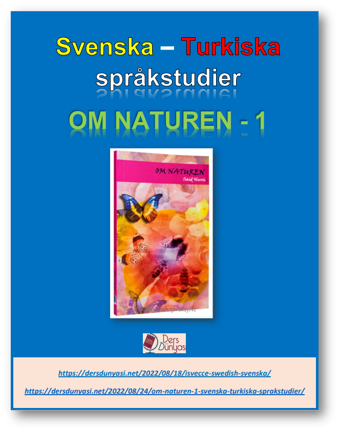 OM NATUREN – 1 – Svenska – Turkiska språkstudier
