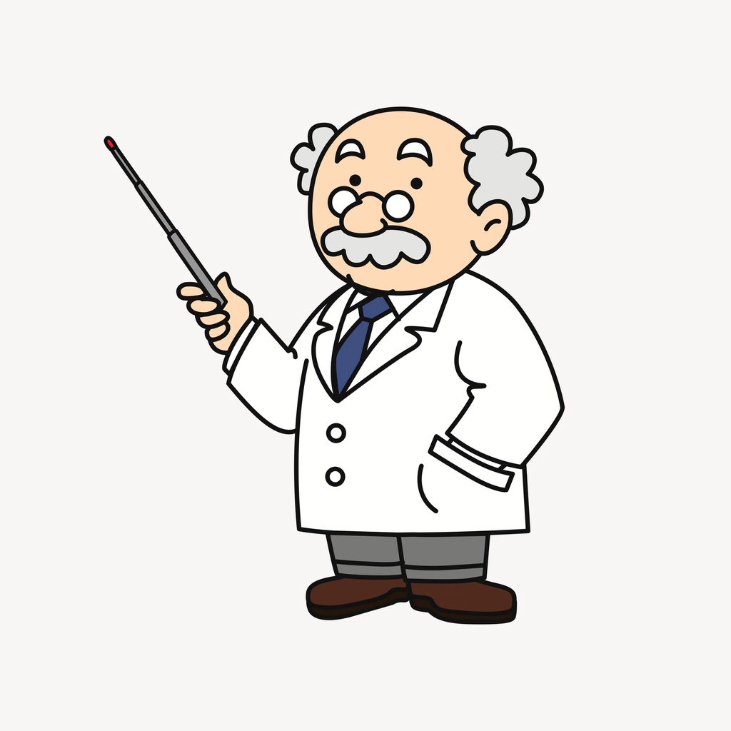 HAYAT BOYU ÖĞRENME Scientist clipart, education illustration psd