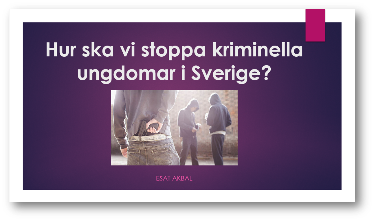 Hur ska vi stoppa kriminella ungdomar i Sverige?