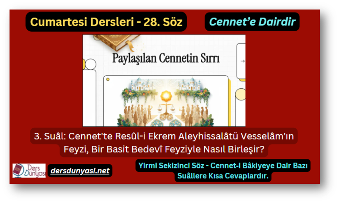 Cennet’te Dostların Beraberliği: Farklı Makamlar Ebedi Saadette Buluşmaya Mani mi?